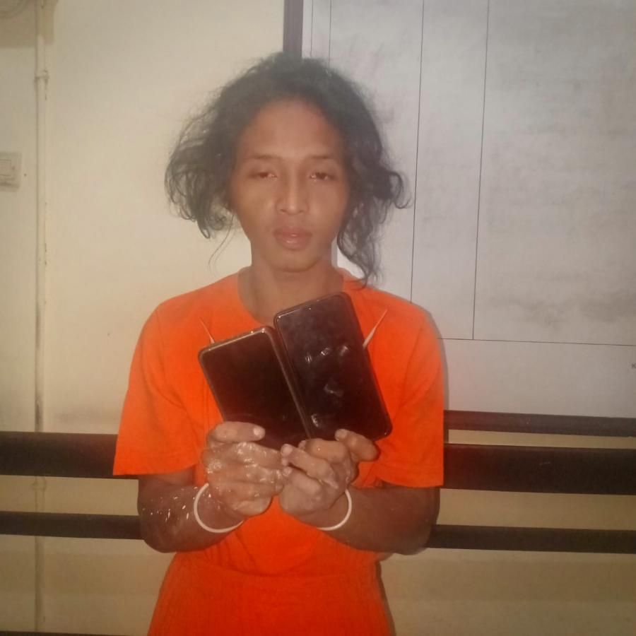 podiumnews.com-Polisi Amankan Pencuri Handphone Kos-Kosan di Mengwi